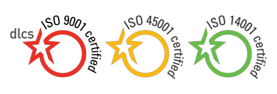 WE HOLD THIRD-PARTY CERTIFICATION FOR: ISO 9001:2015 – Quality Management Systems ISO 45001:2018 – Occupational Health & Safety Management Systems ISO 14001:2015 – Environmental Management Systems